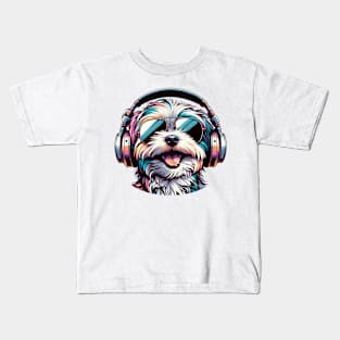 Maltese Smiling DJ Lights Up the Music Scene Kids T-Shirt